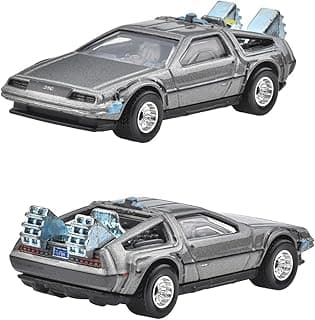 سيارة ماتيل Hot Wheels بريميوم - آلة الزمن من فيلم Back to The Future (مجموعة HXD63)