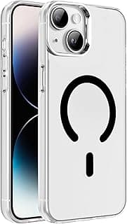 Case For iPhone 13 / iPhone 14 Case Crystal Clear [Not Compatible with MagSafe] Soft TPU Gel Case Flexible Silicone Anti-Scratch Transparent TPU Cover - Black