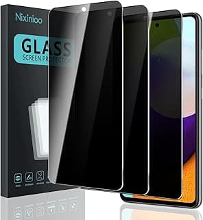 [عبوة من 3 قطع] اسكرينة حماية للخصوصية لهاتف سامسونج Galaxy A52 5G/A52S 5G، زجاج حماية مضاد للتجسس، فيلم خصوصية، [مضاد للتجسس] [صلابة 9H] [بدون فقاعات] [مقاوم للخدش]