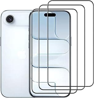 (Pack OF 3) Compatible with Iphone 17 Air - Tempered Glass Screen Protector – Ultra Clear, 9H Hardness, Bubble-Free, Full Coverage, Anti-Scratch, Easy Installation