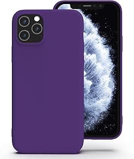 Silicone Mobile Phone Case for iPhone 11 Pro, Soft Grip, Thin, Minimalist, Shockproof, Non-Slip, Pocket Fit - Purple