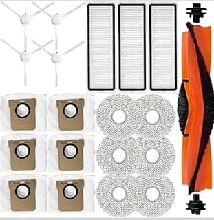 Harmony IDS Accessories Kit for Xiaomi X20 / X10 / X10 Plus Robot Vacuum | 1 Main Brush Included, 6 Dust Bags & Mop Pads, 3 HEPA Filters, 4 Side Brushes, Auto-Seal Dust Bags