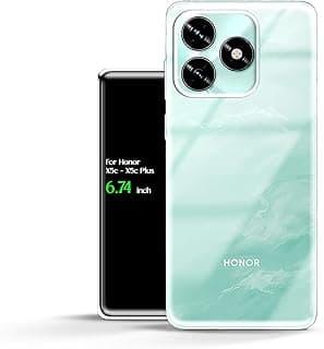 For Honor X5c / X5c Plus HD Transparent Tpu Silicone Back Cover, Anti Yellowing And High Protective From Shocks, Compatible with Honor X5c / X5c Plus (6.74") (Transparent)