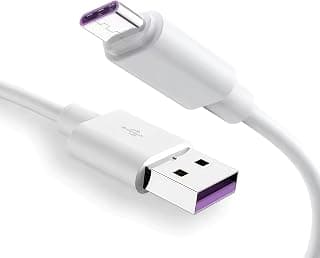كابل شحن فائق السرعة متوافق مع شاحن SuperCharge (أبيض 5A(45W))