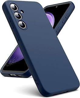 Soft Silicon Camera Protection Case with Microfiber Lining For Samsung Galaxy A56 5G (Navy)