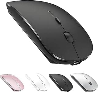 ماوس لاسلكي قابل للشحن لـ MacBook Pro/Air، ماوس بلوتوث للابتوب/PC/Mac/iPad pro/كمبيوتر