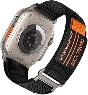 سوار رياضي Trail Loop من Printme متوافق مع ساعة ابل مقاس 49mm 45mm 44mm 42mm، حزام قابل للتعديل لساعة ابل Ultra، SE، SE 2، Series 3,4,5,6,7,8