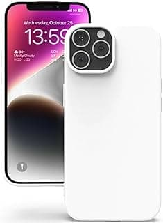Soft Douple Layer Silicone Case with Microfiber Lining For Apple iphone 12/12 Pro (White)