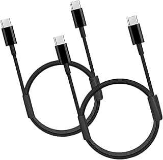 كابل USB C إلى USB C، موزع محول متعدد المنافذ مع USB 3.0 و USB 2.0 عدد 4 منافذ، مقسم من سبائك الالومنيوم، طول 1 متر، 5A، اسود، لماك بوك برو، اي ماك (قطعتين)