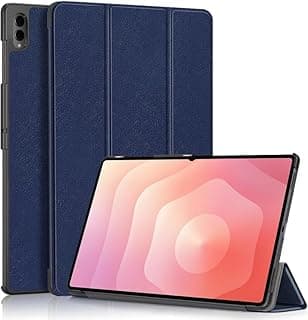 جراب بخاصية النوم والاستيقاظ التلقائي متوافق مع سامسونج Galaxy Tab S11 Ultra مقاس 14.6 بوصة 2025، غطاء من جلد PU مع خاصية الوقوف (أزرق)
