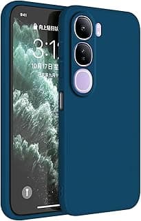 جراب موبايل Topme لموبايل vivo Y21d / Y31 5G / Y31e 5G (6.72 بوصة) غطاء حماية سيليكون TPU - أزرق ياقوتي