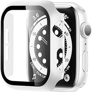 [2024 latest model] Hard Case for Apple Watch 10,iWatch Screen Protector PC Ultra-Thin Overall Protective Cover(46mm,White)