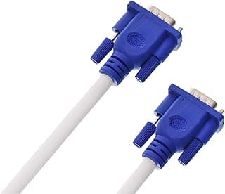 كابل نحاسي VGA تيرابايت 3 بلس 5 بجودة عالية وسرعة نقل بيانات عالية 3 متر - أبيض وأزرق