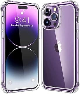 جراب ايفون 14 Pro Max شفاف، جراب سيليكون نحيف مقاوم للصدمات، سيليكون ناعم مقاوم للاصفرار والخدش، جراب شفاف لهاتف ايفون 14 Pro Max