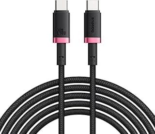 كابل من بيسيوس بطول 100.0 سنتيمترات نوع USB متوافق مع محمول ولابتوب وماك بوك وآيباد وآيفون وقابل للطي وتابلت