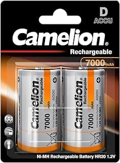 بطارية 17070220 (NiMH, Mono, R20 (D), 7000 mAh, عدد 2)