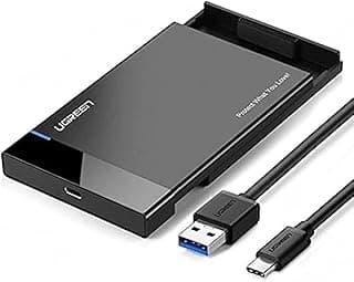 علبة هارد (Enclosure) USB3.0 مقاس 2.5 بوصة لـ HDD و SSD (أسود) - US221/30848