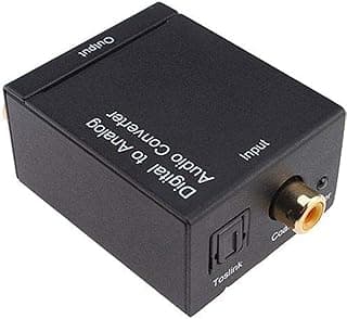 محول إشارة صوتية رقمية من Coaxial Toslink إلى تناظري RCA