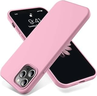 Dl3 Mobilak Compatible with iPhone 14 Pro (6.1 Inch) Case, Liquid Silicone Case, Full Body Protective Cover, Shockproof, Slim Phone Case, Anti-Scratch Soft Microfiber Lining (Pink)