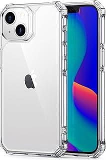 جراب ESR Air Armor، متوافق مع ابل iPhone 14 Pro Max، حماية عسكرية من السقوط، زوايا ممتصة للصدمات، مقاوم للاصفرار، ظهر أكريليك صلب، مقاوم للخدش، شفاف