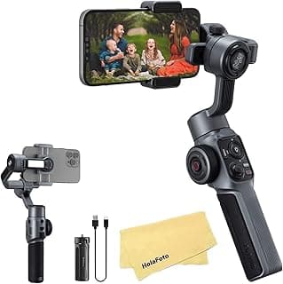 Smooth 5S Zhiyun Smooth 5 Upgrade Vesion Gimbal Stabilizer for Smartphone 3-Axis Phone Gimbal for iPhone 14 13 12 11 Pro Max SE2 XS XR X 8 Plus Android Cell Phone Vlogging YouTube TikTok Video