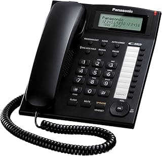 باناسونيك مكبر صوت سلكي KX-TS880FXB بشاشة مدمجة، 550 غرام، 172 × 220 x