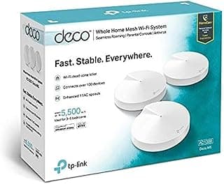 نظام واي فاي شبكي DECO M5 عدد 3 قطع AC1300 للمنزل بالكامل