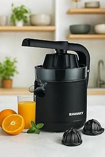 JAMAKI Electric Citrus Juicer 200W Black Distinctive Easy Clean Motor Copper Strong Juice Squeezer Fresh Orange in Seconds Warranty Generic - jmk 4019