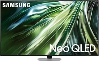 تلفزيون 55 بوصة بمعالج نيو كوانتوم ودقة 4K QLED من سامسونج، فضي كربوني، QA55QN90DAUXEG [موديل 2024]