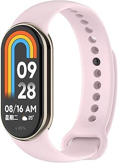 Band Compatible with Xiaomi Mi Band 10/9/8 Replacement Strap, Silicone Skin-Friendly Wrist Strap Adjustable Sports Wristbands for Women Men Xiaomi Smart Band 8/9/10