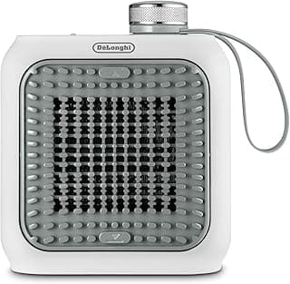 Capsule Desk HFX10B03.GR Ceramic Fan Heater, Quiet Mini Quick Heater, Adjustable Grill, Safety Thermostat, Ideal for Desk and Travel, 360 Watt, Green