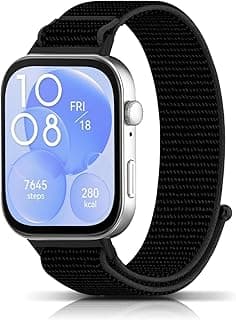 سوار نايلون لساعة هواوي Fit 5 / Fit 5 Pro / Fit 4 / 4 Pro / Fit 3، سوار مطاطي جيد التهوية للرجال والنساء، أحزمة بديلة قابلة للتعديل لساعة رياضية