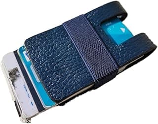 محفظة Dr.Key W500 من الجلد الطبيعي للبطاقات (كحلي)