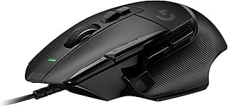 ماوس ألعاب سلكي G502 X من لوجيتك، بمفاتيح أساسية ميكانيكية ضوئية وتقنية لايت فورس هايبرد ومستشعر هيرو 25K متوافق مع الكمبيوتر &&& ماك ويندوز - أسود