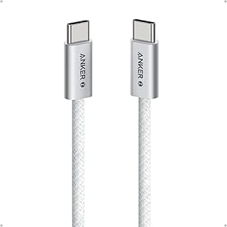 كابل من انكر زولو بطول 6 قدم نوع USB C إلى USB C متوافق مع السمارتفون واللابتوب والتابلت