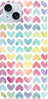 Seamless Colorful Watercolor Silicone Printed mobile case compatible with Iphone 14