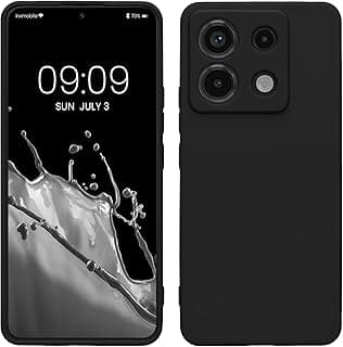 جراب متوافق مع شاومي Redmi Note 13 Pro 5G / Poco X6 5G - سيليكون TPU ناعم ونحيف - أسود مط