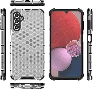 جراب متوافق مع سامسونج Galaxy A17 بحماية للكاميرا، مضاد للصدمات (Hard PC + TPU) جراب 2 في 1 - أسود