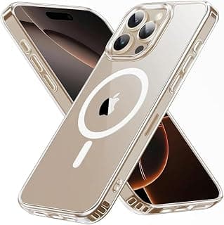 جراب شفاف متوافق مع ابل iPhone 16 Pro Max متوافق مع MagSafe حماية عالية جراب مغناطيسي مقاوم للصدمات متوافق مع ابل iPhone 16 Pro Max جراب شفاف كلاسيكي