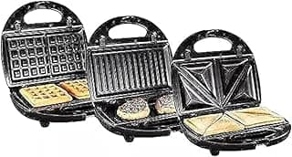 Sandwich Maker 3x1 - 750 watts - Black - HMA-1011