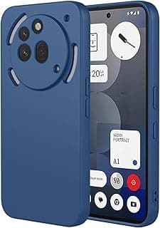 جراب سيليكون سائل فاخر لهاتف Nothing Phone (3a) Pro (أزرق)