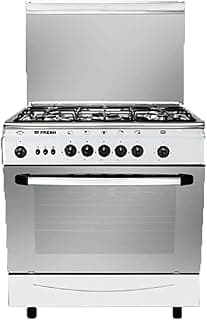 Fresh Cooker 5 Burners Forno 55/80 Oven Safety and Heat Distribution Grill