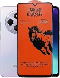 Black.Horse Screen Protector Super Glass Tempered 9H, For Xiaomi Redmi 14C/14R/A4/A5 4G/Poco M7 5G/C71/C75 Front Screen Protector Anti-Static