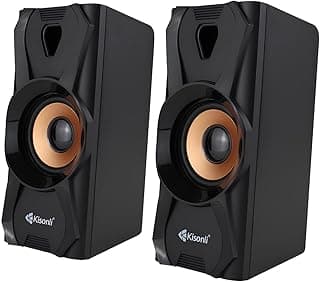 U-9003 Computer Speakers 2.0 Channel Audio with USB Input 5V 3.5mm - 6W Power and Pure Sound, Stylish Design Speakers
