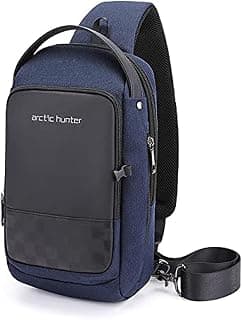 Casual Waterproof Men Shoulder Crossbody Bag Large Capacity Fashion For Business - Blue