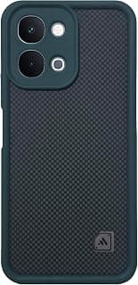 (For Y05) Xpress Carbon Back Cover For Vivo Y05 4G Soft Silicon Matte Finish with Camera Protection Slim Anti-Shock Case (Green)