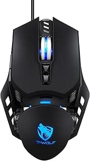 ماوس ألعاب G530 ميكانيكال، 7 أزرار، 6400DPI، إضاءة تنفس RGB، تصميم مريح بوزن قابل للتخصيص (اسود)