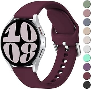 حزام سيليكون بمشبك Dl3 Mobilak مقاس 20MM متوافق مع سامسونج Galaxy Watch 7/6/5/4 40mm 44mm/Watch 5 Pro/S2 classic/active 2 40mm 44mm/Amazfit GTS 2/2e/3/3 Pro/GTS 4/GTS 2 Mini/3 Mini/4 Mini/Bip 3/Bip 3 Pro