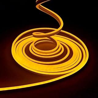 Waterproof Neon Flexible Strip Light - 5M - Yellow.