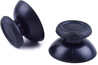 Replacement Analog 3D Joystick Caps for Sony PS4 Controller | Thumbstick Grip Covers | Black (2PCS)